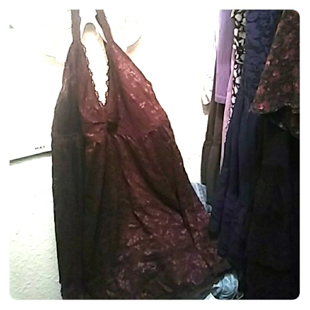 Purple laced lingerie tank
